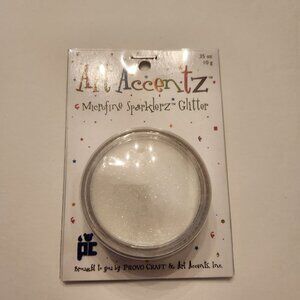 Transparent Glitter Microfine Sparklerz Craft Art Accentz Brand .35 Oz 10g